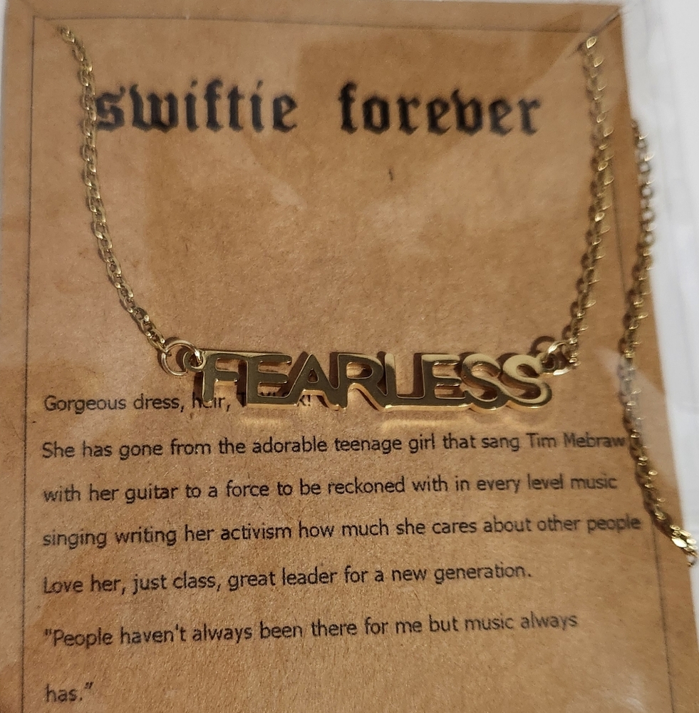 Taylor Swift Fearless Necklace